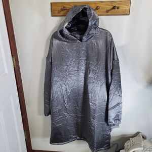 Kitsch Glazey Satin Charcoal Hoodie